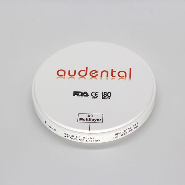 Dental UT/DUT Zirconia Block High Translucent Preshade Multilayer