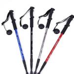 135cm 300g Light Aluminum Anti Shock Hiking Pole Telescopic Summit Trekking