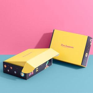 Wholesale Yellow Reusable 200gsm Coated Paper Corrugated Mailing Boxes from china suppliers
