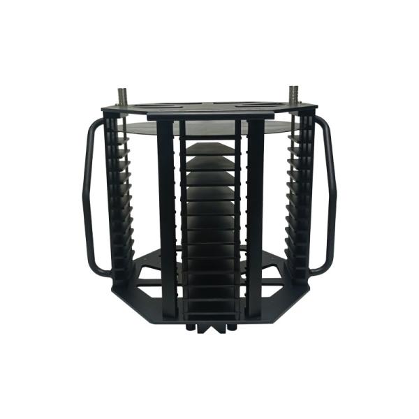 Custom Special Shape 12 Inch 25 Slot Metal Wafer Carrier Cassette Series