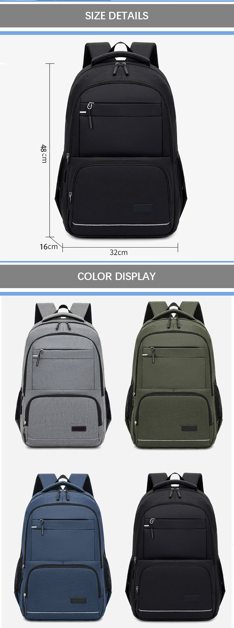 Sympathybag Custom Brand Logo 18 Inch Colorful Children Laptop School Bag Backpack Knapsack Book Bag
