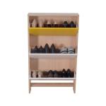 Yellow Flip Design 107cm 18KG Wood Shoe Organizers