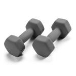 10LB Steel Rubber Fitness Dumbbell Hex Dumbbell Hexagon For Gym