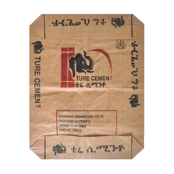 Best Sale 20KG 25KG 40KG 50KG PP Valve Block Bottom empty cement bag China
