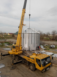 Insulated Sealed Paddy Rice Storage Silos For Flour Mill / Farm 468CBM