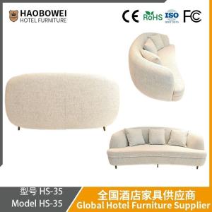 Wholesale Italian Minimalist Fabric Sofa. White Cream Style Three-Seater Sailboat Sofa for Home. Sofa for Small-Sized Houses. from china suppliers