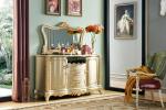 Wooden Gold Luxury Antique Sideboard Cabinet With Drawer LF-578