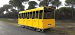 Gasoline Power 62 Seats Mini Trackless Train 76 KW Rated Power CE Approved