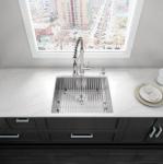 Small Undermount Single Bowl Sink / Stainless Steel Bar Sink With Faucet