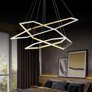 Wholesale Stainless steel Acrylic Metal LED Ring Chandeliers Simple Postmodern from china suppliers