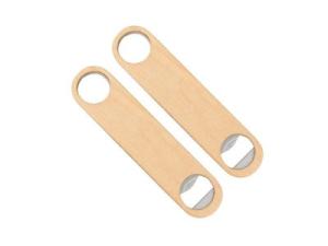 Wholesale Walnut Wood Bar Blade Flat Beer Bottle Opener,Kitchen accessories, walnut wood and stainless steel made, wooden bar blad from china suppliers