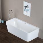 Fresh Pure Acrylic Sheet Free Standing Bathtub 150cm 160cm 170cm 180cm Size