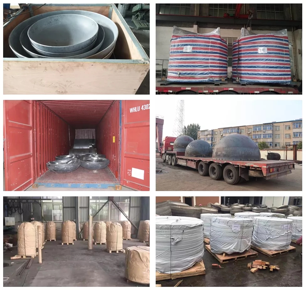 Casting ASME Standard Torispherical Head for Pressure Vessel Boiler Part Steel Dish End