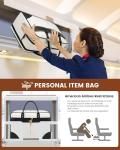 Large Beige Carry On Overnight Duffle Airplane Approved Travel Bag with Laptop