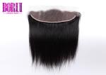 Natural Human Hair Lace Frontal 100% Straight Unprocessed Brazilian Customized