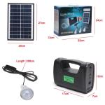 12PCS SMD LED 3W 4W 5W Indoor Solar Lighting Kit With 4Ah Lead Acid Batttery