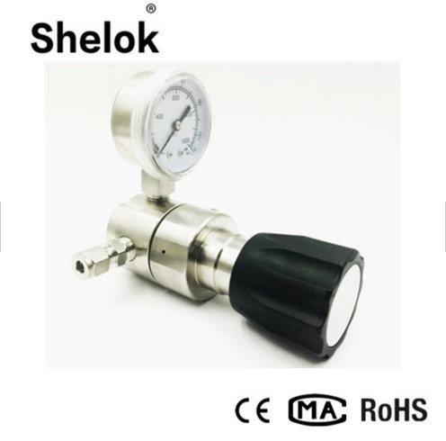 High pressure one stage water 316SS Back pressure regulating valve