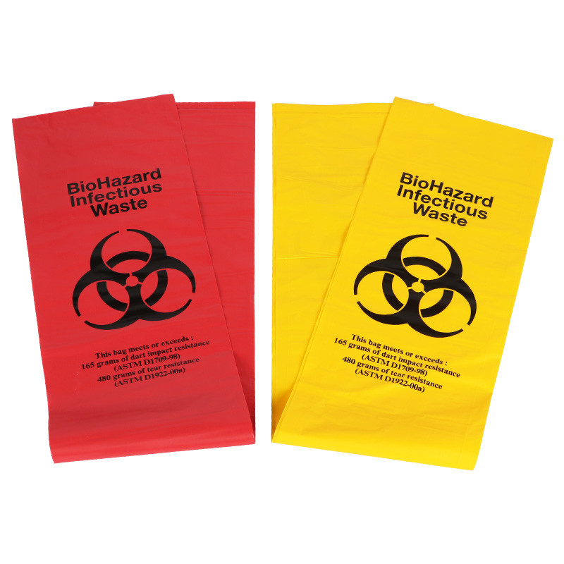 Heavy Duty Hospital Waste Bags , Biohazard Medical Waste Bags