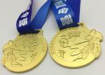 Die Casting Metal Custom Sports Medals Brass Material Type For Bicycle Race