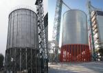 Corrugated Hot Dip Steel Grain Silo Galvanized Steel Material Temperature