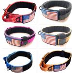 Metal Buckle Military Dog Collar Nylon Reflective K9 Quick Release Fit All