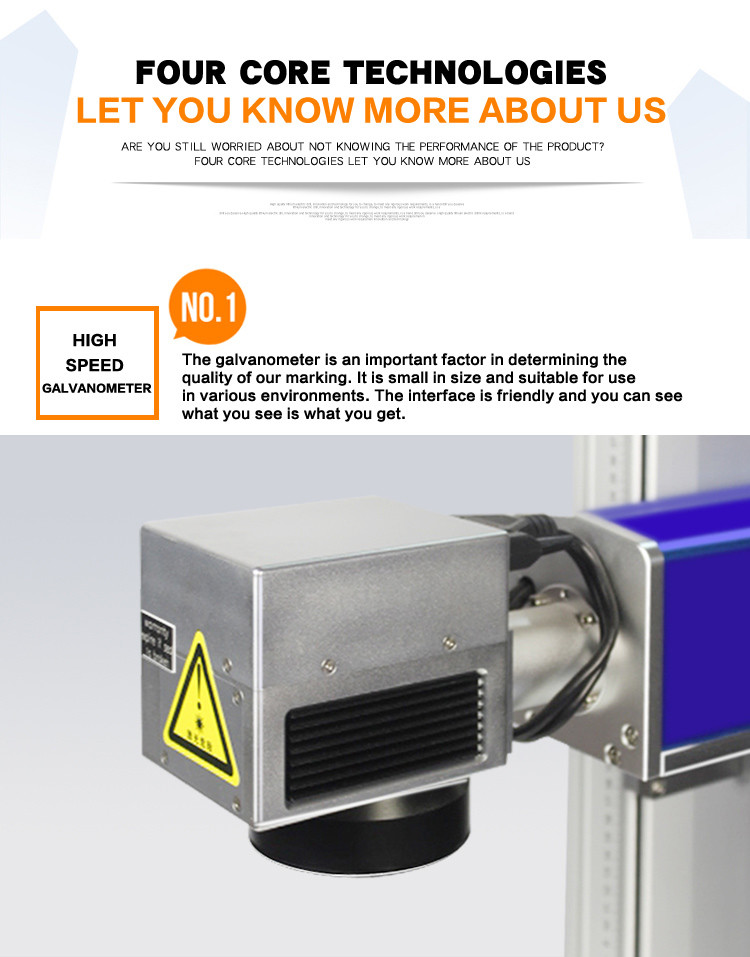 Metal marking machine/laser marking system/fiber laser marking machine 20W 30W 50W Laser memory card marking machine