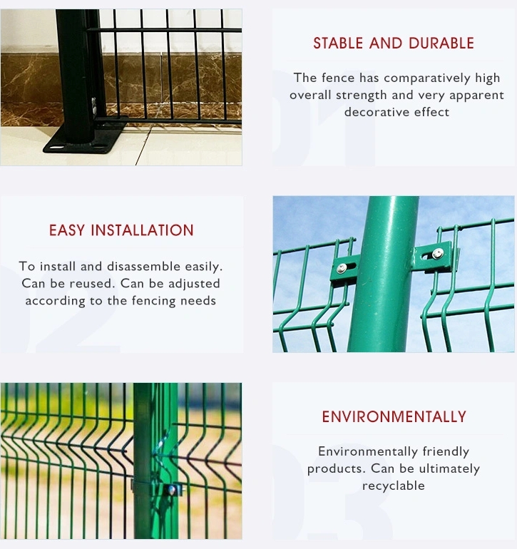 curved mesh fence