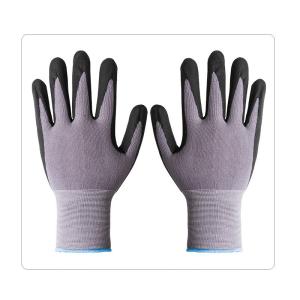 Wholesale Nitrile Dotted 15 Gauge Seamless Grey Nylon Spandex Knit Work Gloves For Automotive Industry from china suppliers