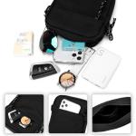 Fashion Men's Small Shoulder Bags Black Handbag Travel Wallet Mini Crossbody Bag