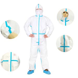 Wholesale Non Woven Type 4 Polypropylene Disposable Protection Clothing Microporous Disposable Coverall from china suppliers