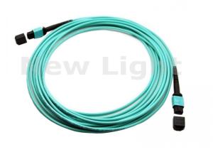 Wholesale MPO - MPO 12 Core OM3 Multimode Fibre Optic Cable , 3M Pre Terminated Fiber Optic Cable from china suppliers