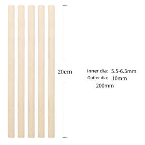 Wholesale Fully Compostable Natural White Bamboo Straws For Bubble Tea 20cm from china suppliers