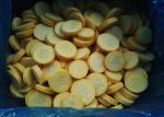 Delicious IQF Frozen Vegetables , 10kg/Ctn Snap Frozen Sliced Yellow Zucchini