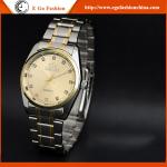 004A Two Tone Colored Watch Golden Watches Man Stainless Steel Watch Quartz