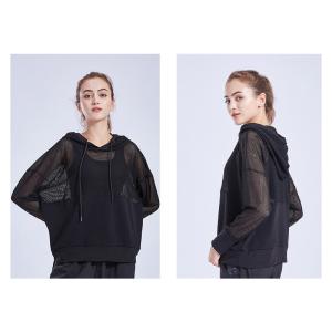 Wholesale Polyester Spandex Women Fashion Sportswear Transparent Mesh Workout Shirt With Pocket from china suppliers