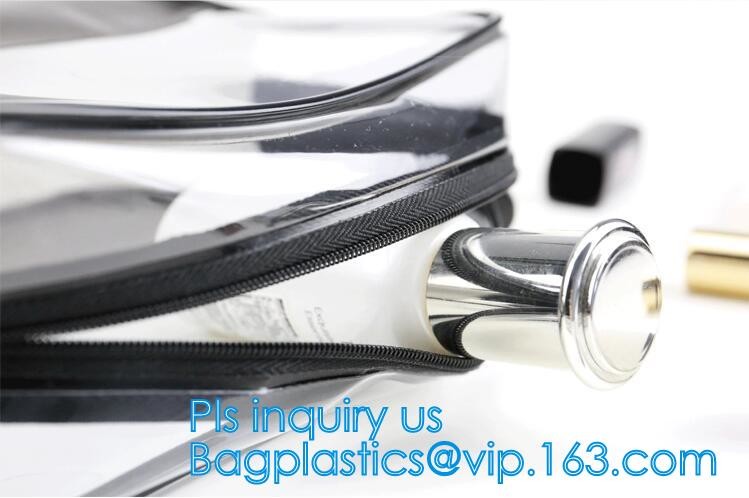 transparent cylinder zip PVC tube bag with hang hook for storage underwear portable PVC, Tube Cylindrical PVC packing Ba
