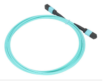 FTTH 8 Core 12 Core MM Fiber Optic Jumper Aqua Violet