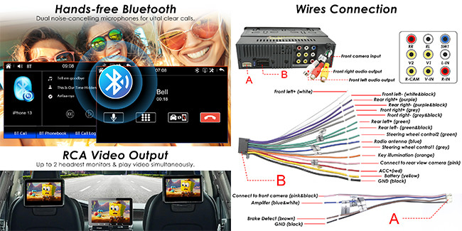 RDS 1 Din Car Stereo Mirrorlink 9 Inch Android Head Unit Mp5 Player Carplay