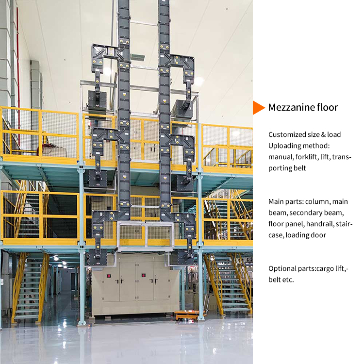 Customized Height Mezzanine Floor for Warehouse Storage 300kg 500kg 700kg 800kg 1000kgs