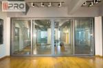 Waterproof Bifold Aluminum Folding Doors Environmental Durable Design custom