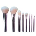 Soft Hair Luxury Makeup Brush Set High Gloss Pink Aluminum Handle