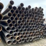Oiled Welded Steel Pipe Round Low Carbon Steel Tubing 1200mm Diameter