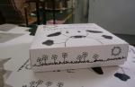 Custom design printed clothing packaging box flat pack shipping carboard paper