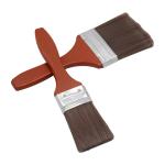 Tapered Flat Wooden Handle Brush , 55-75mm Length Premium Paint Brushes