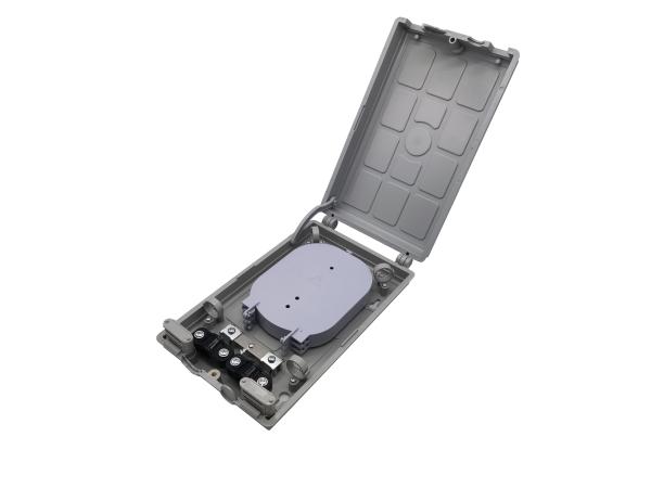 Indoor IP54 12 Ports Outlet Plastic Fiber Optic Termination Box Fusion Splice