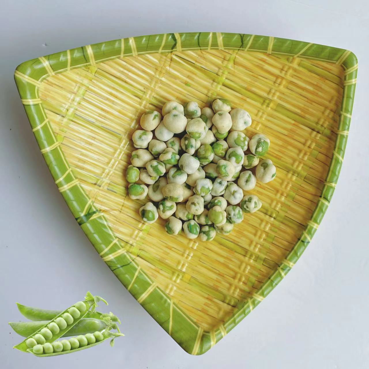 ODM Green Pea Snack Chili Coated Hard Texture Salted Roasted Peas