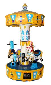 Wholesale Golden Crown Musical Merry Go Round Carousel Small Size Easy Operate from china suppliers
