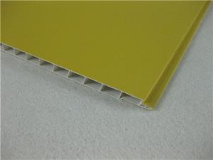 Wholesale Yellow Laminated PVC Ceiling Panels , Heat Insulation PVC Roof Panels from china suppliers