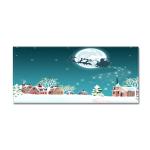 Waterproof Santa Claus Kitchen Floor Mats Carpet For Sofa Area Long Strip