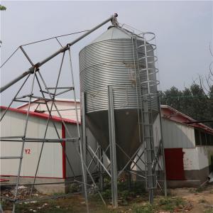 Wholesale Corrosion Resistant Grain Storage Silo , Galvanized Plate Chicken Farm Machinery from china suppliers